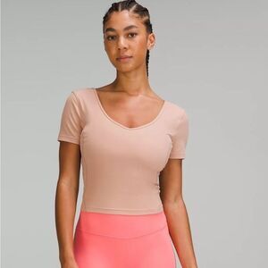 Lululemon Align Short Sleeve T-shirt Pink Clay Size ??